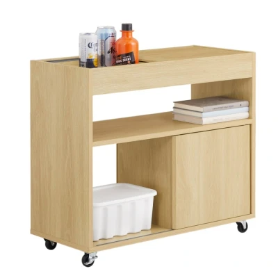 Image of Mobile Storage Cabinet Sofa Side Table End File Cabinet,FBT152 N Sobuy