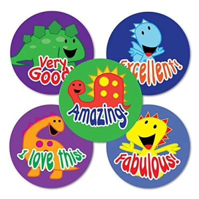 Image of SuperStickers Smiley Dinos Variety Stickers (Pack of 125 Stickers), DMS13618