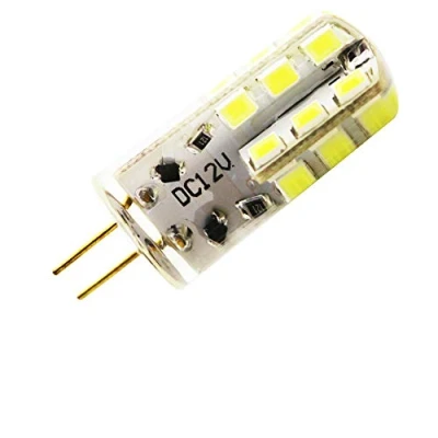 Image of G4 LED light bulbs, 3 Watt, 12 V DC, 24 x 2835 SMD, 6000 K, cool white, equivalent to 30 W halogen 1 piece