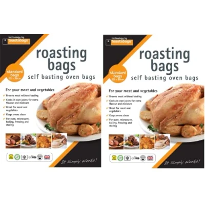 Image of 16 x Roasting Bags Flavour Seal Cooking for Ovens and Microwaves Medium Size