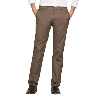 Image of Dockers Men&#039;s Clean Khaki Marina Slim Twill Trouser, Brown (2040 Dark Pebble 0007), W32/L32 (Size 32)