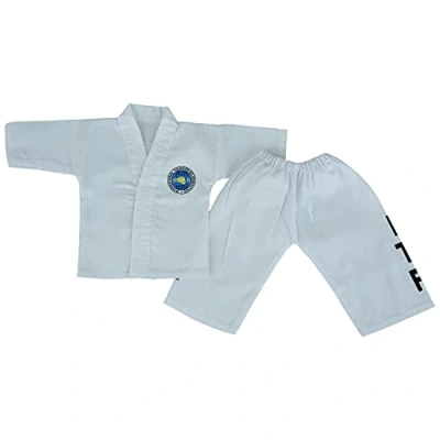 Image of Playwell Martial Arts Infant Baby Cute Little ITF Taekwondo Suit NEW (6 12 Months)
