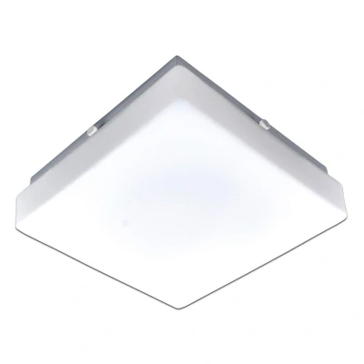 Image of Trondheim LED Flush Ceiling Light White Dawn to Dusk Sensor 3000K