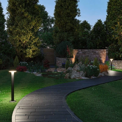 Image of Paulmann Plug &amp; Shine LED path light Plate, RGBW, ZigBee