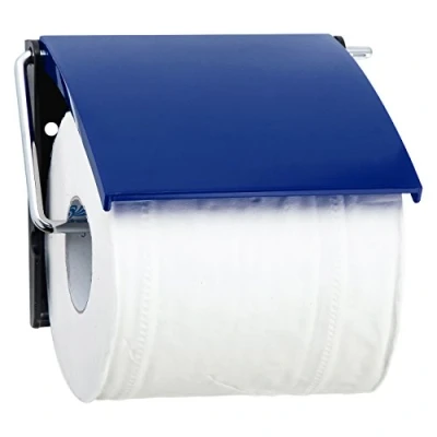 Image of MSV 141904 Polystyrol Toilet Paper Holder, Dark Blue, 30 x 20 15 cm