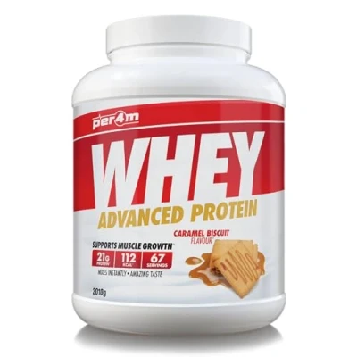 Image of Per4m Protein Whey Powder 67 Servings of High Shake with Amino Acids for Optimal Nutrition When Training Low Sugar Gym Supplements (2010g, Caramel Biscuit)