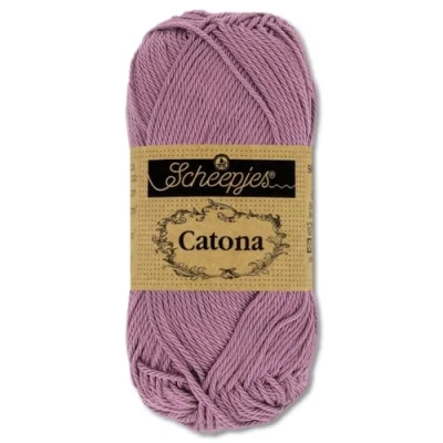 Image of Frida&#039;s Wollhaus Scheepjes 50 g Catona 100% Cotton Knitting Crochet Amigurumi 109 Colours (240 Amethyst)