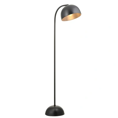Image of Brodey Dome Floor Lamp Matt Black Paint