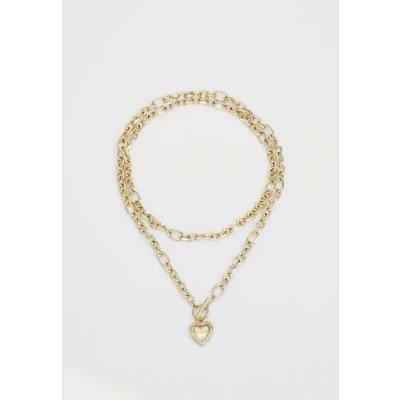 Image of Guess JUBN04598JWYGT U Gold Heart Necklace, Crystal