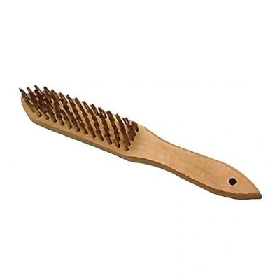 Image of Bellota Manual Steel Brush for Difficult Brushing Work with Straight Wire