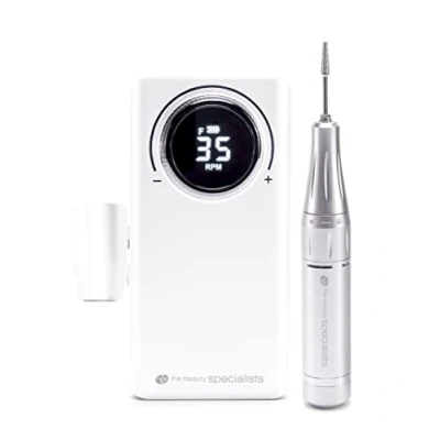 Image of Rio Professional Electric Nail File, Portable Wearable Controller, 35000 RPM Adjustable Speed Drill, Low Vibration E Ideal for Acrylic &amp; Gel Nails