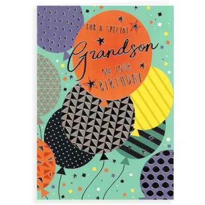 Image of For A Special Grandson Birthday Card Size 6&quot; X 9&quot;