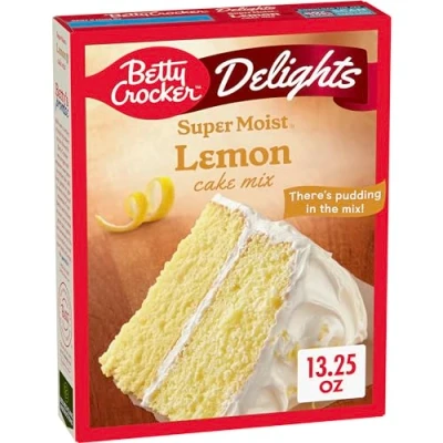 Image of Betty Crocker Delights Super Moist Lemon Cake Mix 376g (13.25oz)