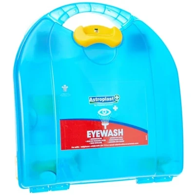 Image of Astroplast Eye Wash First Aid Kit with Two Sterile 500ml Saline Bottles for The Workplace