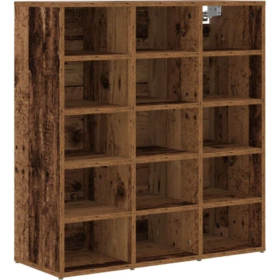 Image of Shoe Cabinet Old wood 52.5 x 30 50 cm Engineered Vidaxl