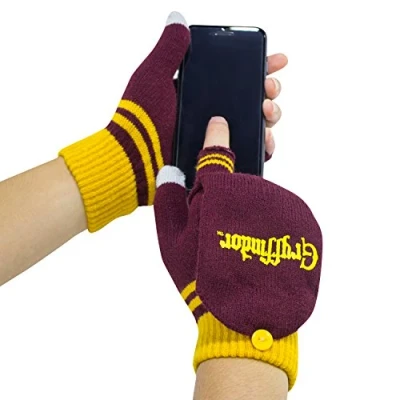 Image of Cinereplicas Harry Potter Mitten Gloves Magic Touchscreen Officially licensed Gryffindor Red &amp; Yellow