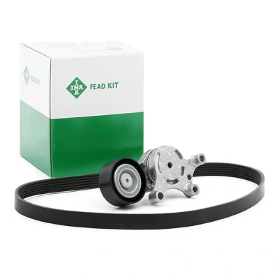 Image of 1229540, 1229549, 1355389, 1469717, 1539584 V ribbed belt set INA 529 0261 10 Check alternator freewheel clutch &amp; replace if necessary PEUGEOT: 5008 I