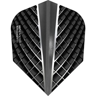 Image of Harrows Quantum Dart Flights Standard Shape Grey 5 Sets (15 Flights)