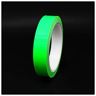 Image of 10 Metre Shiny Decorative Strips for Car, Motorcycle, Boat, Model Making, Silver, Chrome, Strips, Side Stripes (Neon Green, 20 mm Width)
