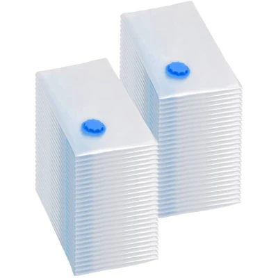 Image of vidaXL Vacuum Travel Storage Bags Clothing 80x60 cm 50 pcs