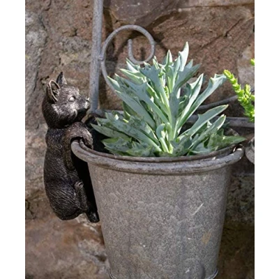 Image of Pot Buddies Handmade Cat Figure Plant Hanger Decorative Hanging Garden Ornament Flower Planter Figurine