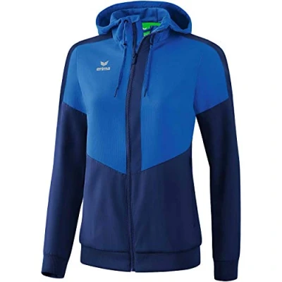 Image of Erima Squad Track Top Jacket with Hood New Royal/New Navy, 38