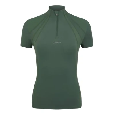 Image of LeMieux Mia Mesh Womens Short Sleeve Base Layer Hunter Green 16