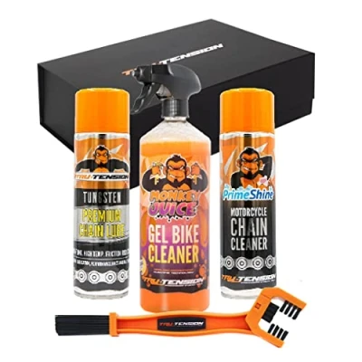 Image of Tru Tension Premium Tungsten Motorcycle Bundle Perfect For Road Riding, Off Road, Commuting &amp; Touring Tools Accessories 4 Piece Motorcyle Kit