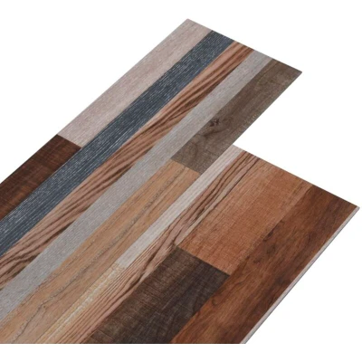 Image of vidaXL PVC Flooring Planks 4.46 m² 3 mm Self adhesive Multicolour