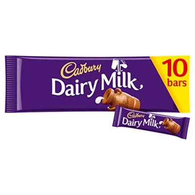 Image of Cadbury Dairy Milk Chocolate Bar, 10 x 29.3g