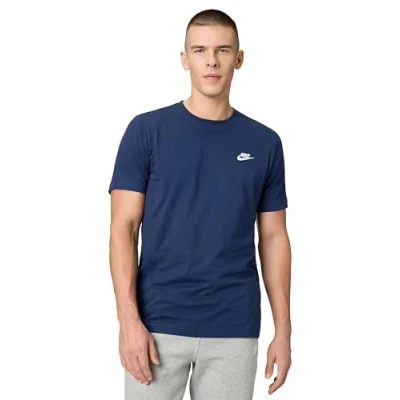 Image of Nike Sportswear CLUB TEE Basic Tshirt, Men&#039;s, Size: 3XL, Midnight navy/white
