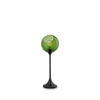 Image of DESIGN BY US Ballroom table lamp, green, glass, hand blown, dimmable