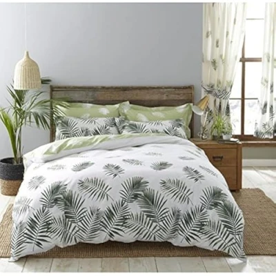 Image of Charlotte Thomas, Fern, Double Duvet Cover Set, 200 x cm, Green