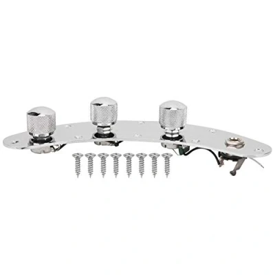 Image of Prewired Bass Switch Control Plate Wired Loaded with Knob for Electric Playing Accessories Jazz