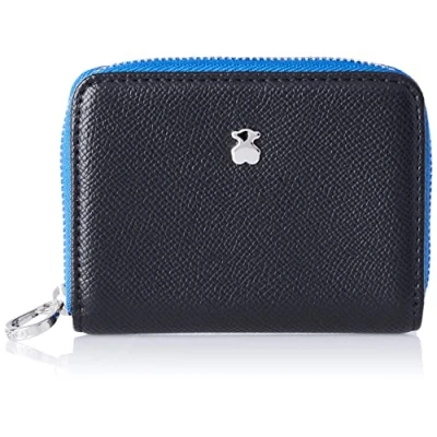 Image of Tous Women&#039;s 2001690051 New Dubai Saf Tri Black Wallet, Medium, One Size