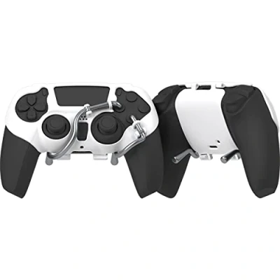 Image of EXknight Leverback FPS Paddles Attachment, Back Buttons Gaming for PS5 Controller (White)