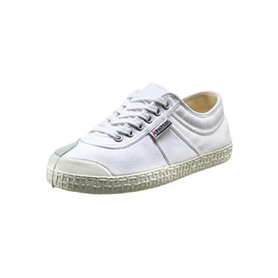 Image of Kawasaki Unisex Legend Canvas Shoe Low Top Sneakers, 1002 White, 10 UK