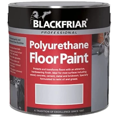 Image of Polyurethane Floor Paint Hard Wearing Light Grey 500ml Blackfriar
