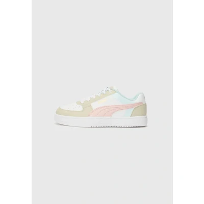 Image of Puma Caven 2.0 Block Unisex Trainers for kids, Size: 5.5, Desert dust/mauve mist/white shoes