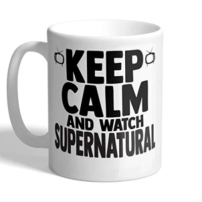 Image of I Love Mugs Keep Calm and Watch Supernatural Mug, Ceramic, 11fl.oz.