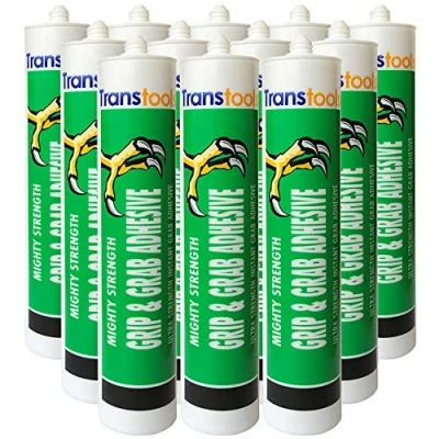 Image of 12 x Siroflex Grip and Grab Mighty Strength Adhesive White 290ml