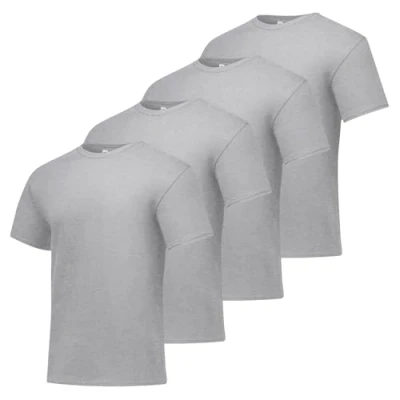 Image of Hanes Men&#039;s ComfortSoft T Shirt (Pack of 4),Light Steel,Small