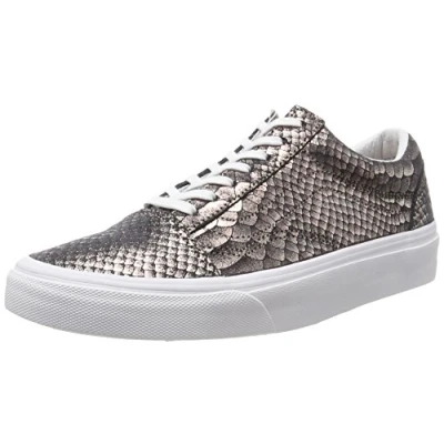 Image of Vans Off The Wall Lace Up Brown Synthetic Womens Plimsolls 38G1OF9 Size UK 6