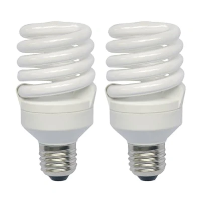 Image of 2 x Bell 04926 23W Ultra Mini T2 Spiral Lamp ES/E27, 2700K Warm White