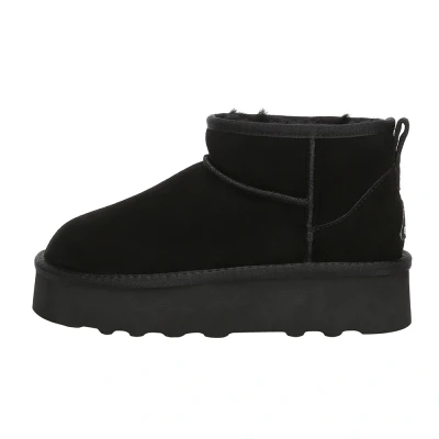 Image of EVERAU WOMEN Heron Ultra Mini Platform Boots, Black, UK 6/UK MEN 6