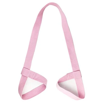Image of Riarbronee Yoga Mat Carrying Strap Sling，Adjustable Loops for all Sizes（Mat not included） (Pink)