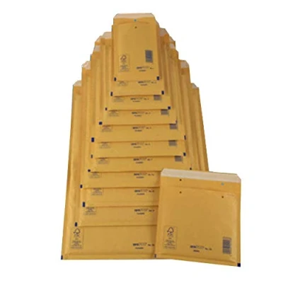 Image of aroFOL 2FVAF000007 Bubble Envelopes No. 7, Pack of 100, 230x340 Golden Yellow/Brown