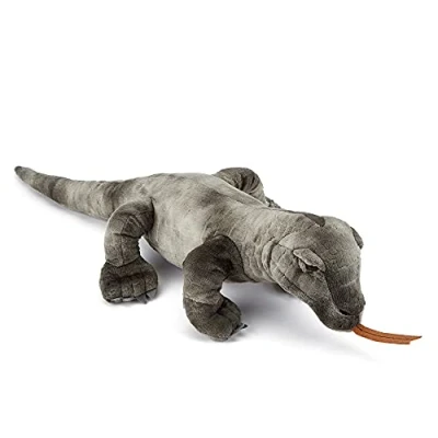 Image of Zappi Co Children&#039;s Realistic Lifelike Large Plush Toy Soft &amp; Cuddly Stuffed Animal for Boys and Kids (28cm Width) (Komodo Dragon)