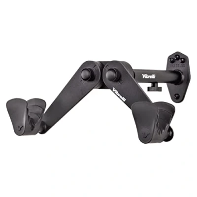Image of Vibrelli Bike Wall Mount Horizontal Storage Rack for Hanging Bicycles in Home or Garage Adjustable Hanger, Holder Hooks Mountain, Road, Hybrid