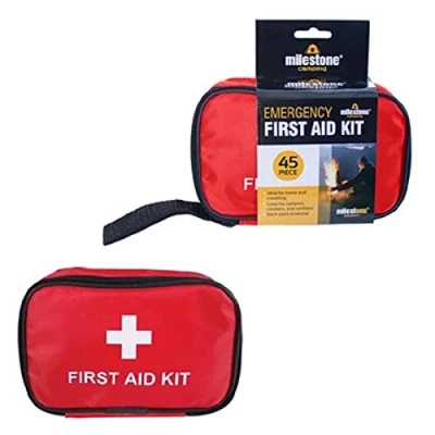 Image of 45 PIECE Travel First Aid Kit Emergency Home Camping Bag Bike Car Work Holiday